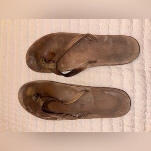 Used Rainbow flip flops leather